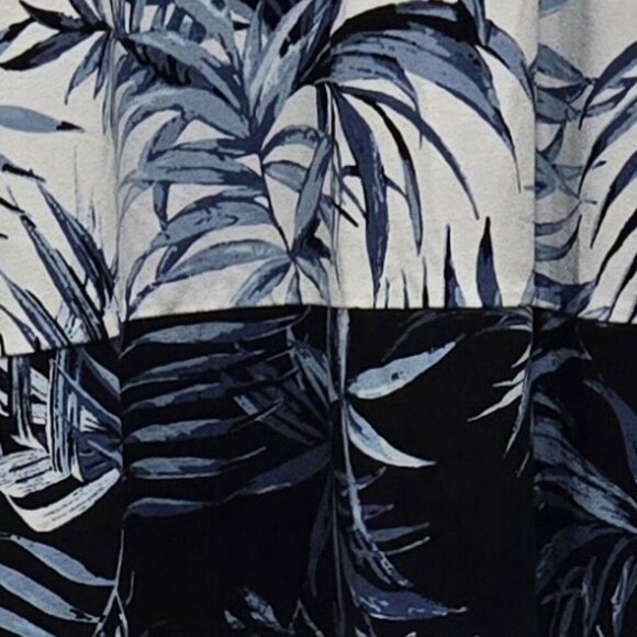 J. Jill Wearever Tropical Frond Print Tunic Top Rayon Blend 2X Packable - Picture 5 of 13